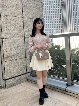 「MAJESTIC LEGON（マジェスティックレゴン）のアイテム」を使った、ゆいさん（レディース・155cm）の秋コーディネート