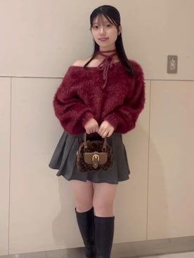 「MAJESTIC LEGON（マジェスティックレゴン）のアイテム」を使った、ゆいさん（レディース・155cm）の秋コーディネート