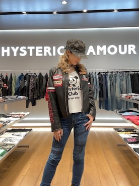 「レーシングジャケット」｜「アイテム（その他アウター）」を使った、Ayakaさん（レディース・161cm）の秋コーディネート