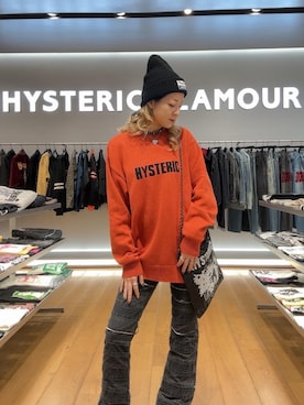 「ニットキャップ」｜「アイテム（アクセサリー）」を使った、Ayakaさん（レディース・161cm）の秋コーディネート
