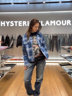 「HYSTERIC GLAMOUR（ヒステリックグラマー）のアイテム（その他アウター）」を使った、Ayakaさん（レディース・161cm）の冬コーディネート