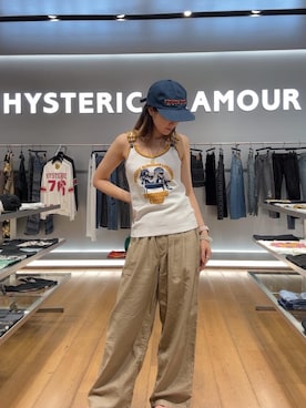 「ワイドパンツ 」｜「アイテム（パンツ）」を使った、Ayakaさん（レディース・161cm）の夏コーディネート