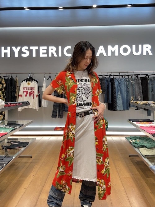 HYSTERIC GLAMOUR ワンピース TROPIC CHANNEL柄 アロハ