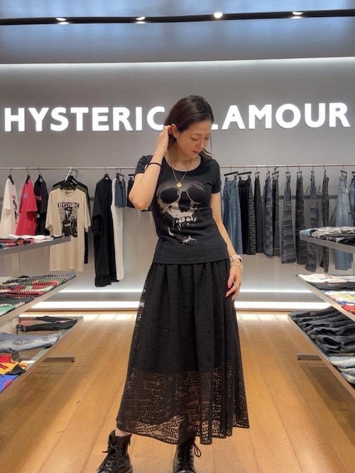 【素敵なデザイン❗️】90's HYSTERIC GLAMOUR 総柄 スカート HYSTERIC GLAMOUR ハート柄 フレア ミニスカート - メルカリ