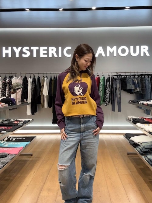 ヒステリックグラマー スタッズ デニムパンツ Lウォッシュ加工 色落ち加工 デニムパンツ | HYSTERIC GLAMOUR ONLINE STORE ヒステリック