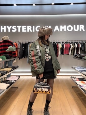 「アイテム（デニムスカート）」を使った、Ayakaさん（レディース・161cm）の秋コーディネート