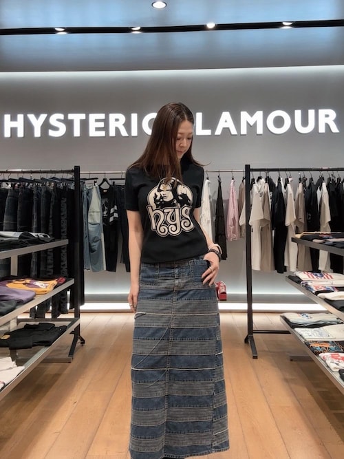 スクラッチロングデニムスカート（スカート）｜HYSTERIC GLAMOUR