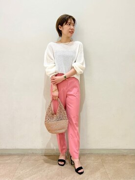 「Laugoa（ラウゴア）のアイテム」を使った、kobaさん（レディース・157cm）の春コーディネート