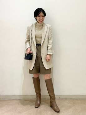 「MILOS（ミロス）のアイテム」を使った、kobaさん（レディース・157cm）の秋コーディネート