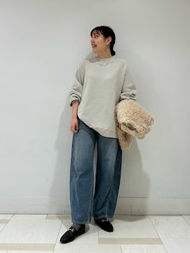 「ビットローファー」｜「アイテム（その他シューズ）」を使った、aoiさん（レディース・166cm）の秋コーディネート