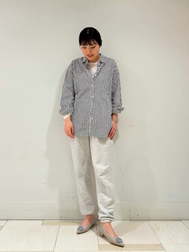 「アイテム（その他シューズ、ブルー系）」を使った、aoiさん（レディース・166cm）の冬コーディネート