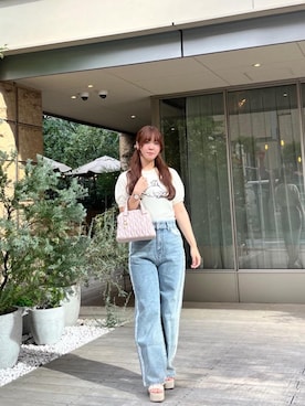 「大学生コーデ」｜「アイテム（サンダル）」を使った、めいさん（レディース・158cm）の夏コーディネート