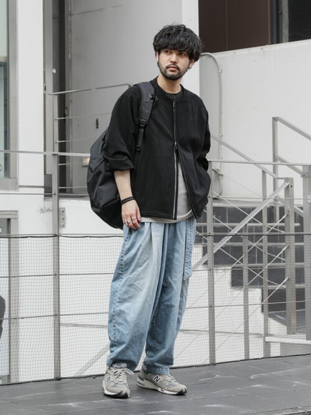 ATTACHMENT 強撚LI/Cドビーギャバノーカラーブルゾン ATTACHMENT（アタッチメント）の「強撚LI/Cドビーギャバノー