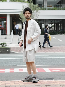 SHUさん(メンズ・170cm)の夏コーディネート