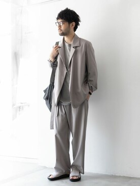 SHUさん（メンズ・170cm）の春コーディネート