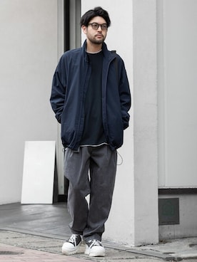 「wrou（ロウ）のアイテム（ジャケット/アウター）」を使った、SHUさん（メンズ・170cm）の夏コーディネート