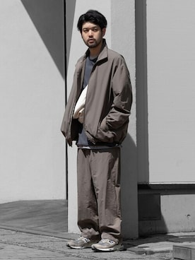 「wrou（ロウ）のアイテム（ジャケット/アウター）」を使った、SHUさん（メンズ・170cm）の秋コーディネート