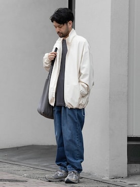 「wrou（ロウ）のアイテム（ジャケット/アウター）」を使った、SHUさん（メンズ・170cm）の秋コーディネート