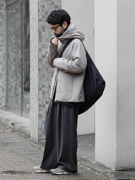 「wrou（ロウ）のアイテム」を使った、SHUさん（メンズ・170cm）の冬コーディネート