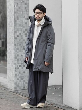 「wrou（ロウ）のアイテム」を使った、SHUさん（メンズ・170cm）の冬コーディネート