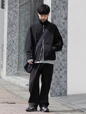 「wrou（ロウ）のアイテム」を使った、SHUさん（メンズ・170cm）の春コーディネート