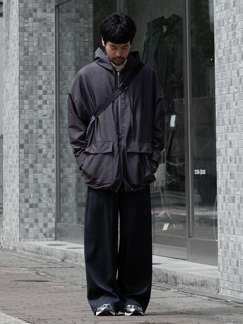WO/NY ボイル ジップアップフーデッドジャケット / WO/NY VOILE ZIP UP HOODED JACKET
