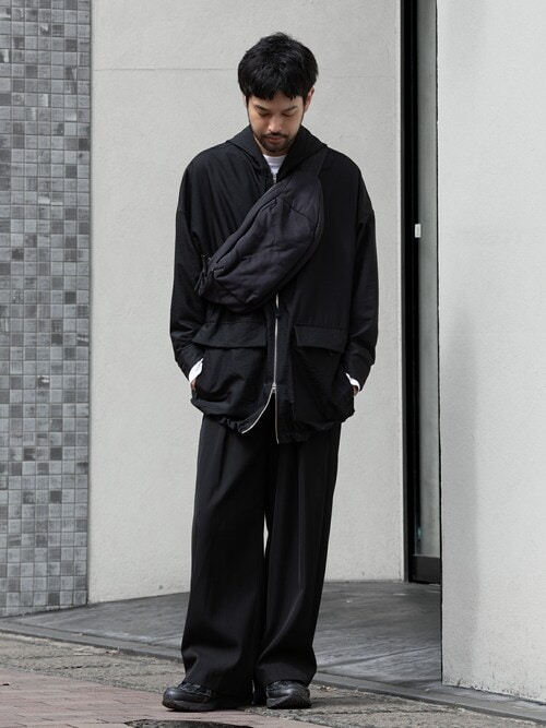WO/NY ボイル ジップアップフーデッドジャケット / WO/NY VOILE ZIP UP HOODED JACKET