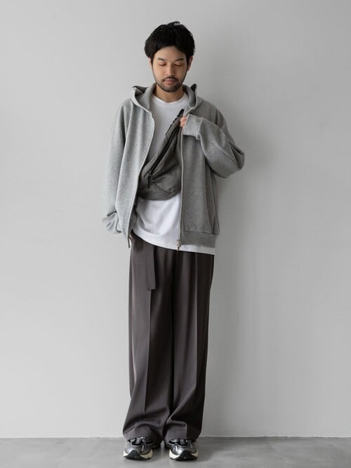 CO/PE ダブルニット ジップアップフーディー / CO/PE DOUBLE KNIT ZIP UP HOODIE
