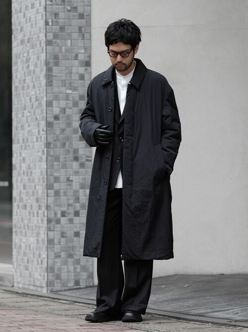 セール】ウォッシャブル WO/PE ストレッチサキソニー オーバーサイズド