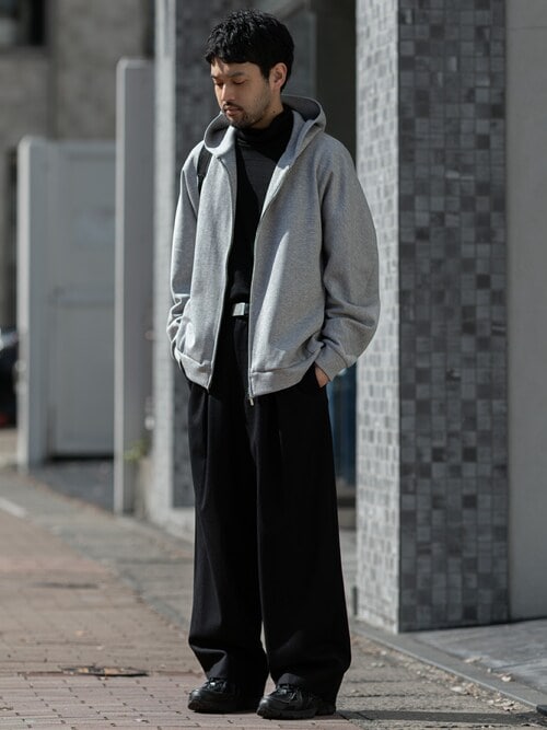 CO/PE ダブルニット ジップアップフーディー / CO/PE DOUBLE KNIT ZIP UP HOODIE