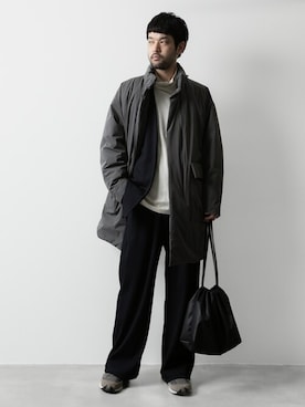 「ATTACHMENT（アタッチメント）のアイテム（その他パンツ）」を使った、SHUさん（メンズ・170cm）の秋コーディネート