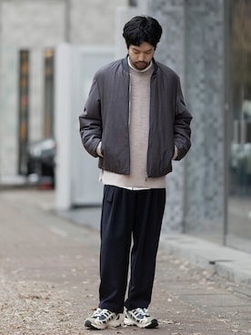 SHUさん（メンズ・170cm）の冬コーディネート