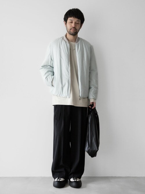 コットンダブルフェイス スリムフィットL/S TEE / COTTON DOUBLE FACE SLIM FIT L/S TEE