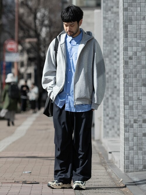 CO/PE ダブルニット ジップアップフーディー / CO/PE DOUBLE KNIT ZIP UP HOODIE
