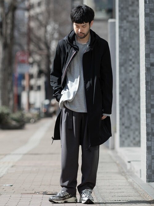コットンダブルフェイス カラーレスカーディガン / COTTON DOUBLE FACE COLLARLESS CARDIGAN