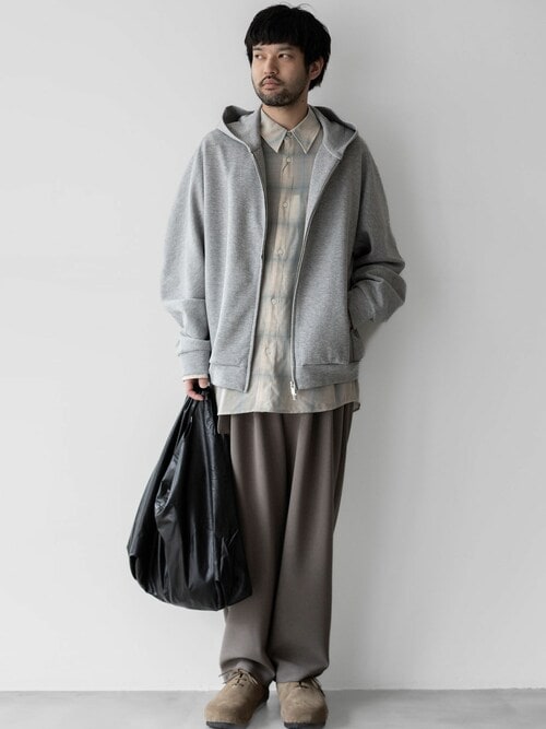 CO/PE ダブルニット ジップアップフーディー / CO/PE DOUBLE KNIT ZIP UP HOODIE