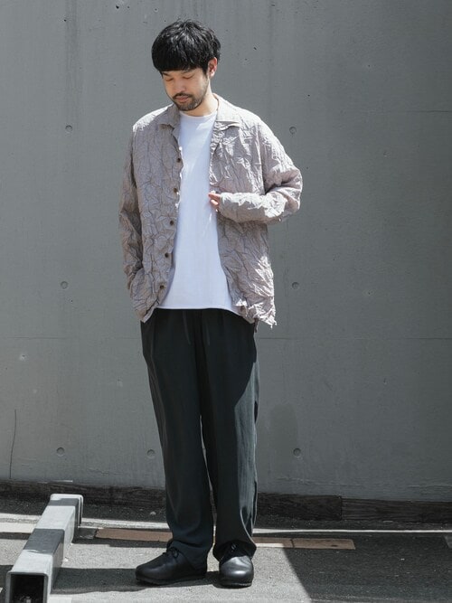 80/2 ピマコットンジャージー オーバーサイズド レイヤードS/S/ TEE / 80/2 PIMA CO JERSEY OVERSIZED LAYERED S/S TEE