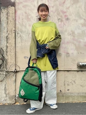 「BEAMS BOY（ビームスボーイ）のアイテム（デニムジャケット）」を使った、BEAMS BOYさん（レディース・158cm）の冬コーディネート