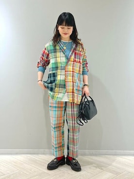 「BEAMS BOY（ビームスボーイ）のアイテム（その他アウター）」を使った、BEAMS BOYさん（レディース・155cm）の冬コーディネート