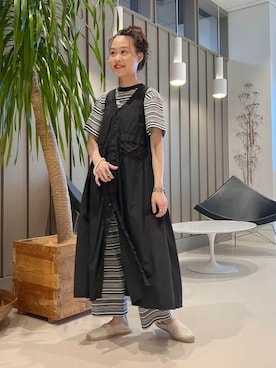 「BEAMS BOY（ビームスボーイ）のアイテム（ワンピース）」を使った、BEAMS BOYさん（レディース・153cm）の春コーディネート