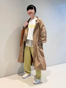 「BEAMS BOY（ビームスボーイ）のアイテム（モッズコート）」を使った、BEAMS BOYさん（レディース・151cm）の春コーディネート