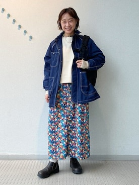 「Gregory」｜「アイテム（ブルゾン）」を使った、BEAMS BOYさん（レディース・153cm）の春コーディネート