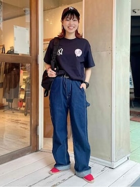 「BEAMS BOY（ビームスボーイ）の【別注】GREGORY / NICE DAY NEW（バックパック/リュック）」を使った、BEAMS BOYさん（レディース・158cm）の春コーディネート