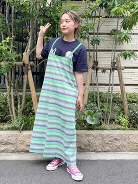 BEAMS BOYさん（レディース・153cm）の夏コーディネート