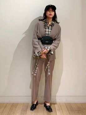「BEAMS BOY（ビームスボーイ）のアイテム（ノーカラージャケット）」を使った、BEAMS BOYさん（レディース・163cm）の夏コーディネート