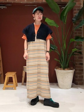 BEAMS BOYさん（レディース・154cm）の夏コーディネート