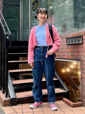 「BEAMS BOY（ビームスボーイ）の【別注】GREGORY / NICE DAY NEW（バックパック/リュック）」を使った、BEAMS BOYさん（レディース・158cm）の夏コーディネート