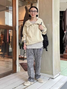 「BEAMS BOY（ビームスボーイ）の【別注】GREGORY / NICE DAY NEW（バックパック/リュック）」を使った、BEAMS BOYさん（レディース・151cm）の秋コーディネート