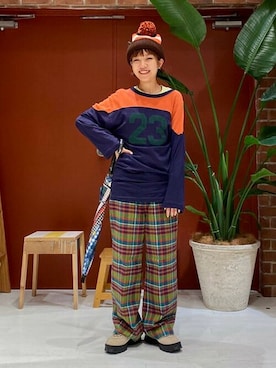 BEAMS BOYさん（レディース・153cm）の秋コーディネート