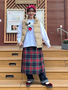 「fennica（フェニカ）のアイテム」を使った、BEAMS BOYさん（レディース・157cm）の秋コーディネート